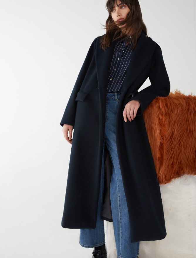 Double-breasted coat - NAVY - iBlues