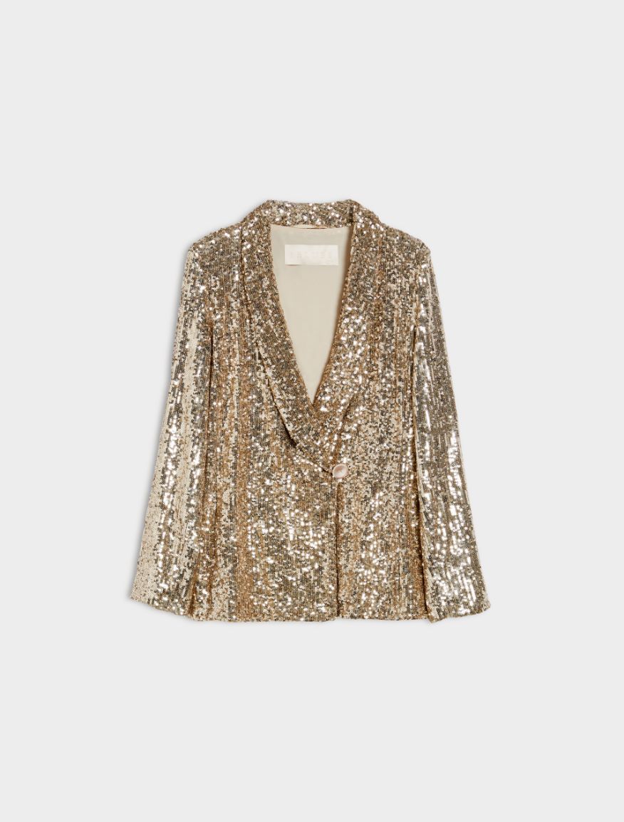 Sequin blazer - SILVER - 5 - iBlues