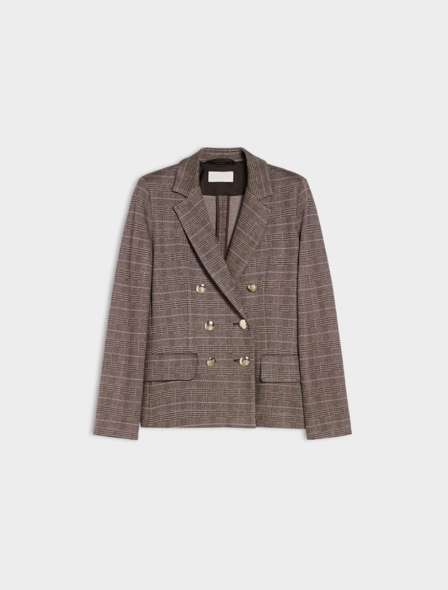 Double-breasted blazer - BROWN - 5 - iBlues