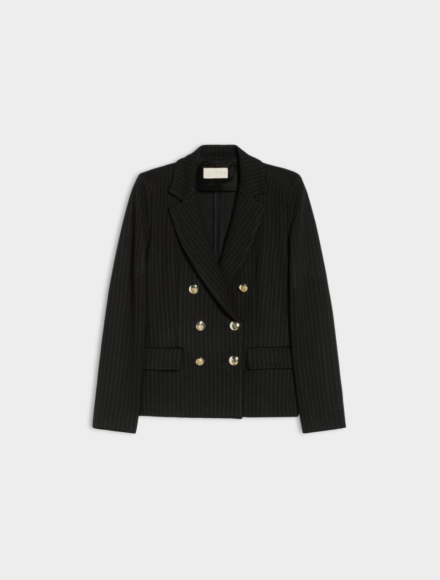 Double-breasted blazer - BLACK - 5 - iBlues