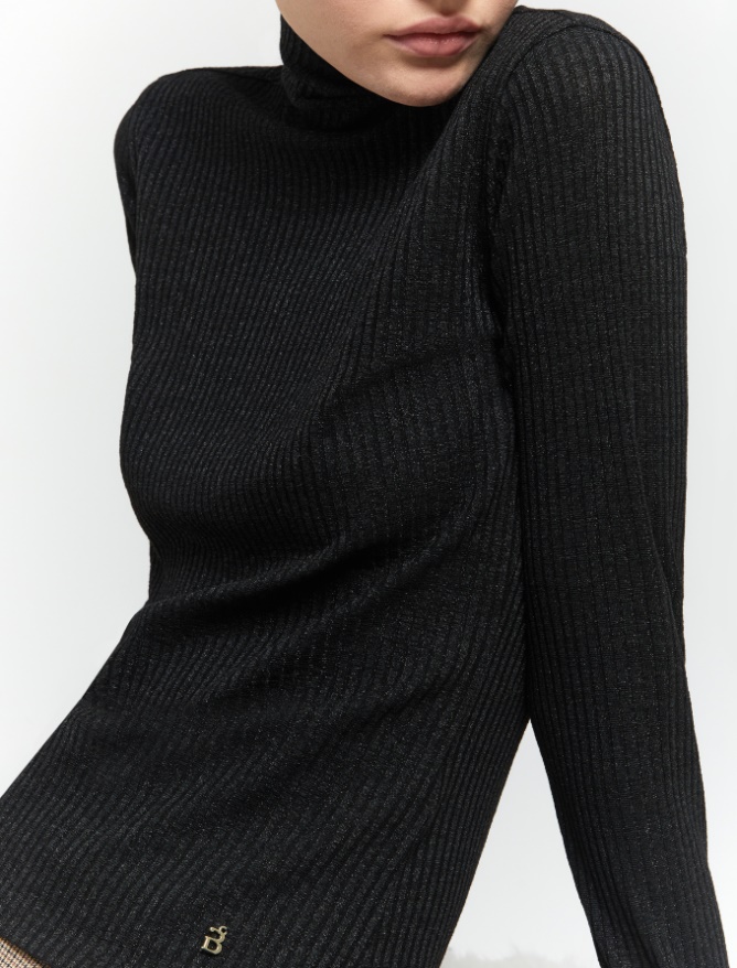 Semi-fitted polo-neck sweater -  - iBlues