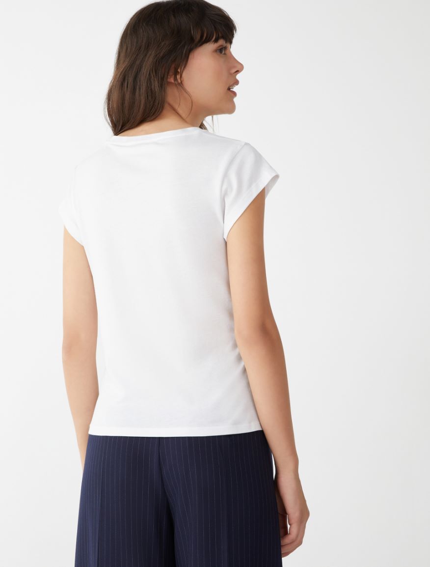 Slim-fit T-shirt - WHITE - 2 - iBlues