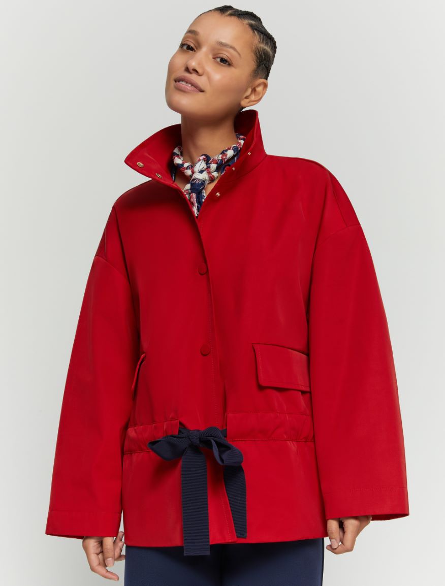 Straight-fit jacket - RED - 4 - iBlues