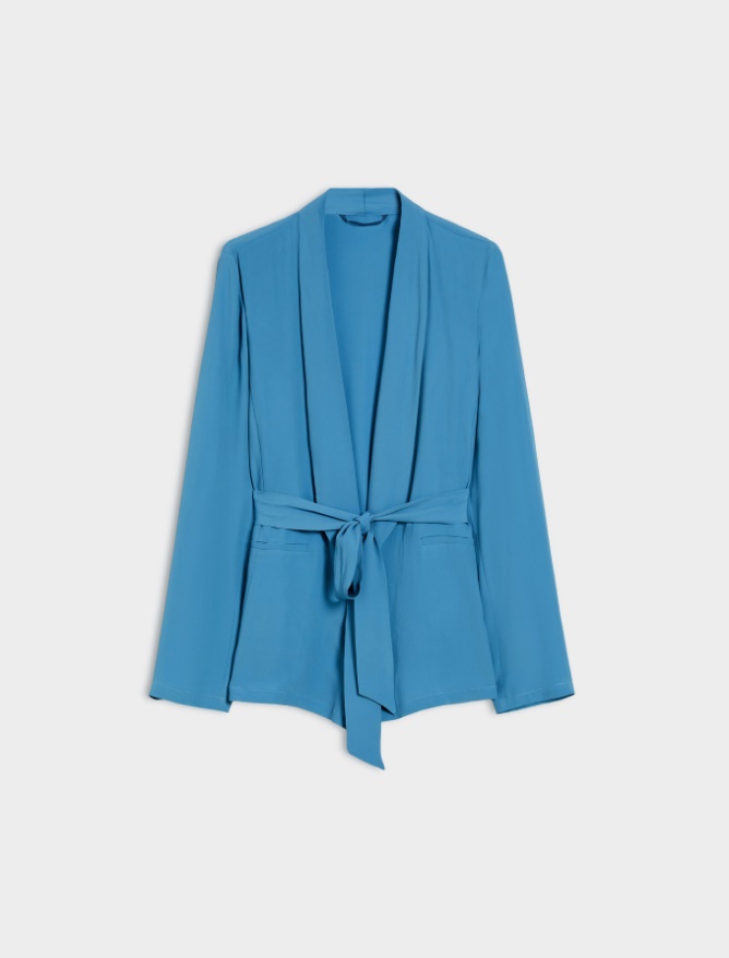 Silk-blend blazer - 