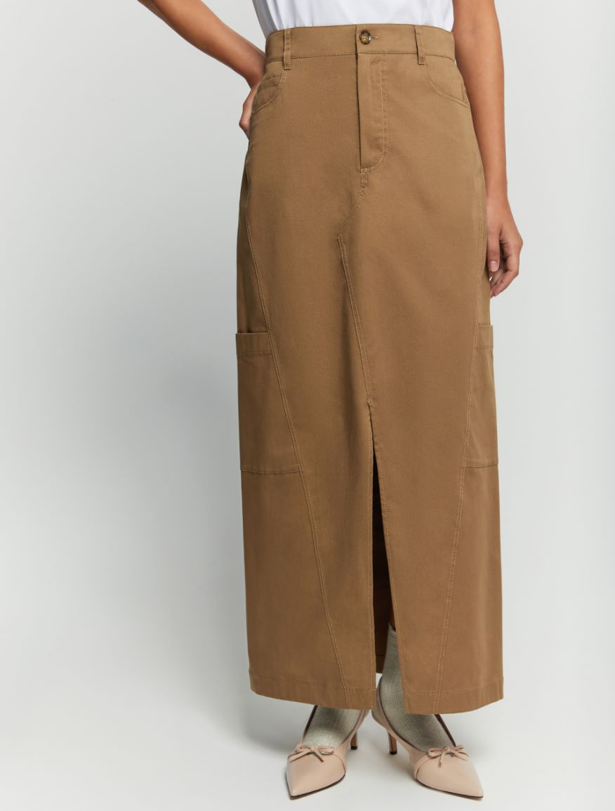 Flared skirt - NUT - iBlues