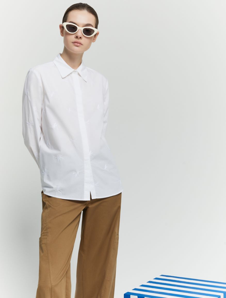 Straight shirt - OPTICAL WHITE - iBlues