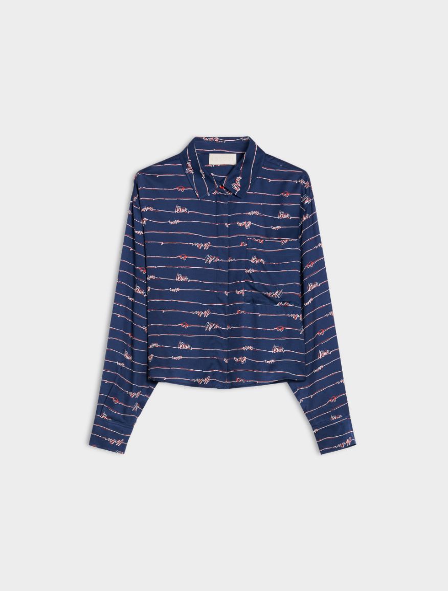 Boxy shirt - NAVY - 5 - iBlues