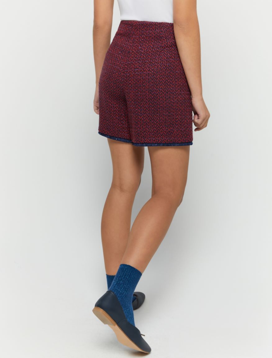 Flared shorts - RED - 2 - iBlues