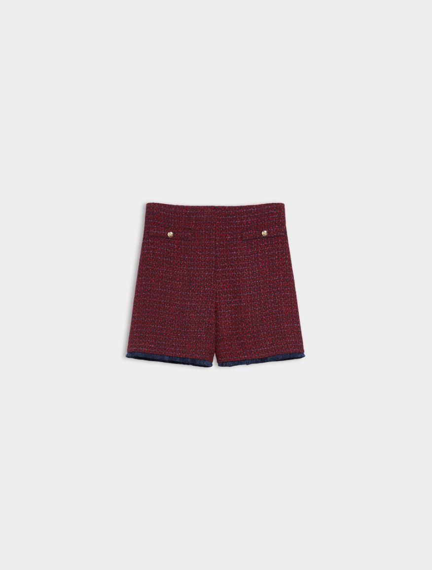 Flared shorts - RED - 5 - iBlues