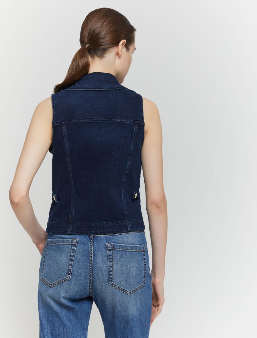 Denim gilet - BLUE JEANS - 2 - iBlues