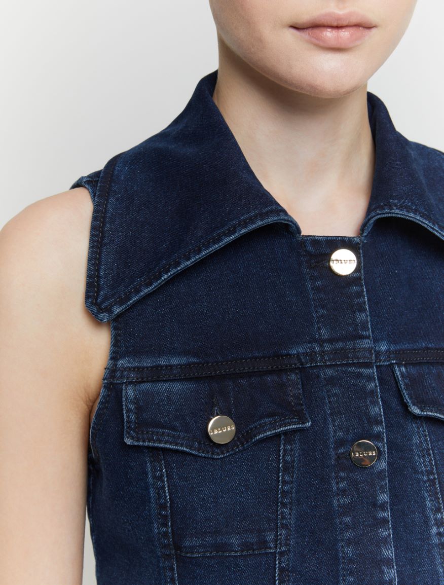 Denim gilet - BLUE JEANS - 3 - iBlues