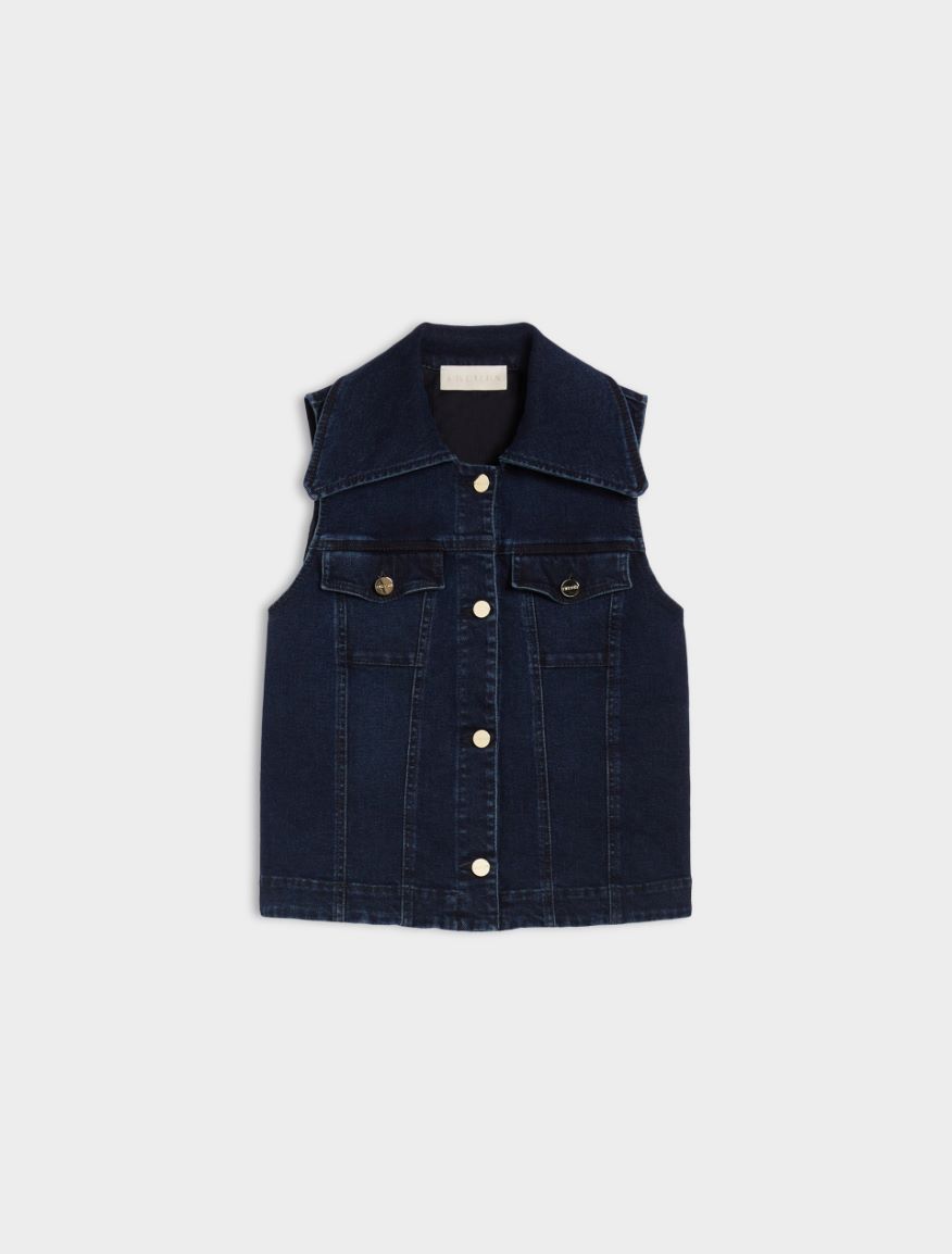 Gilet in denim - Blue jeans - 6 - iBlues