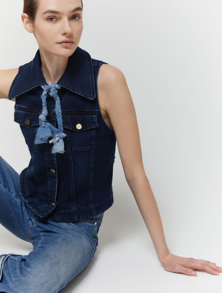 Gilet in denim - Blue jeans - iBlues