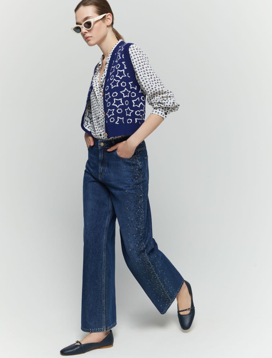 Wide-leg jeans - BLUE JEANS - 4 - iBlues