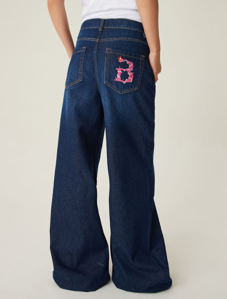 Wide-leg jeans - Midnightblue - 2 - iBlues