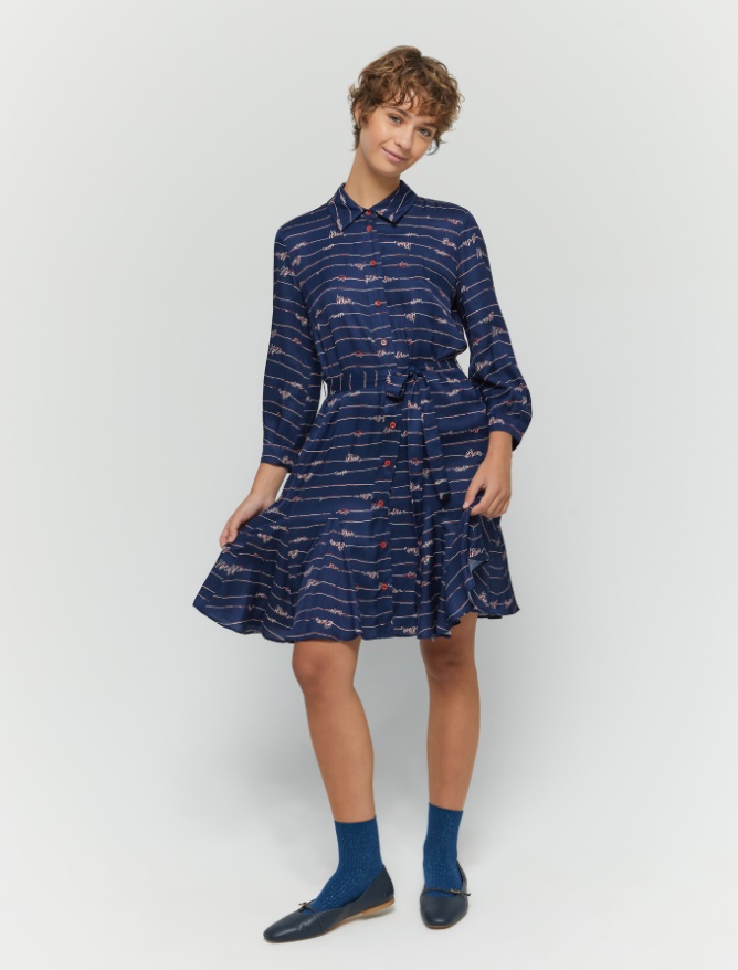 Printed shirt dress -  - iBlues