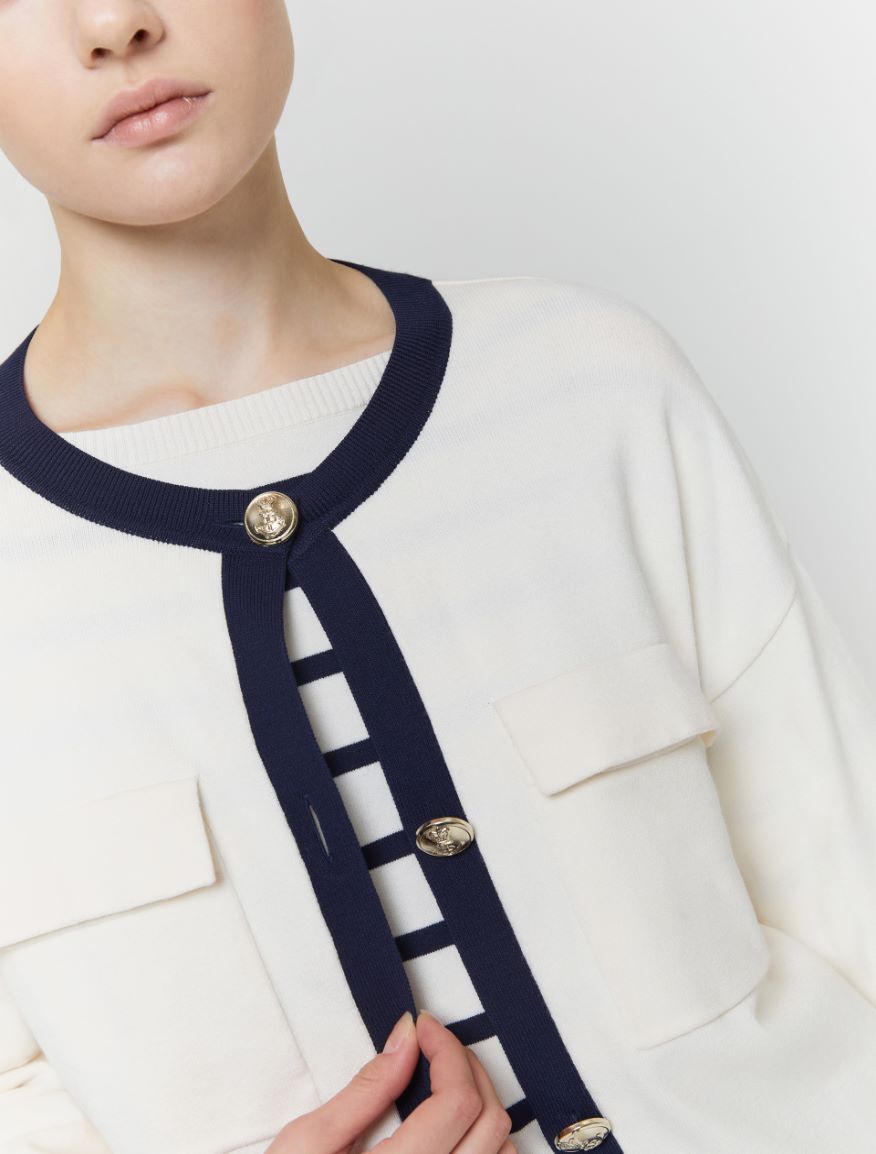 Boxy cardigan - White - 3 - iBlues