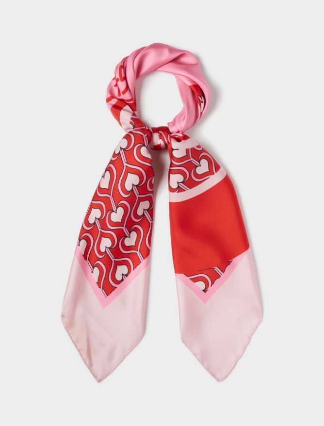 Foulard in seta - ROSSO - iBlues