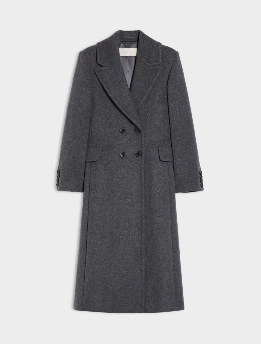 Fitted-waist coat - MELANGE GREY - Iblues - 5