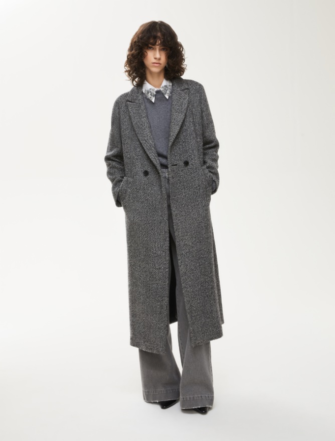 Straight-fit coat - BLACK - Iblues
