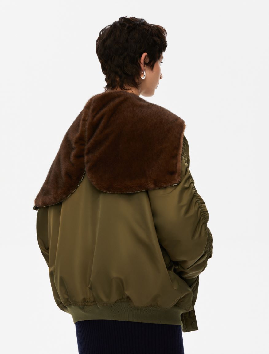 Padded bomber jacket - KAKI - Iblues - 2