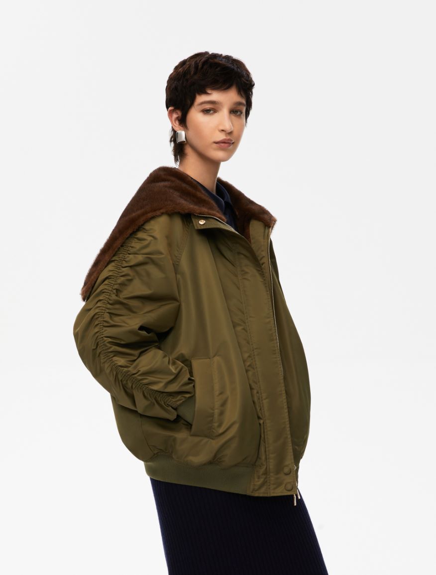 Padded bomber jacket - KAKI - Iblues - 3