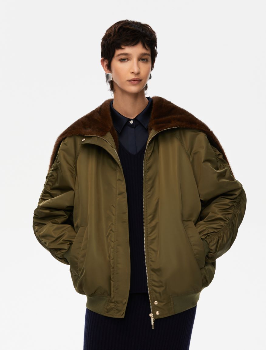 Padded bomber jacket - KAKI - Iblues - 4