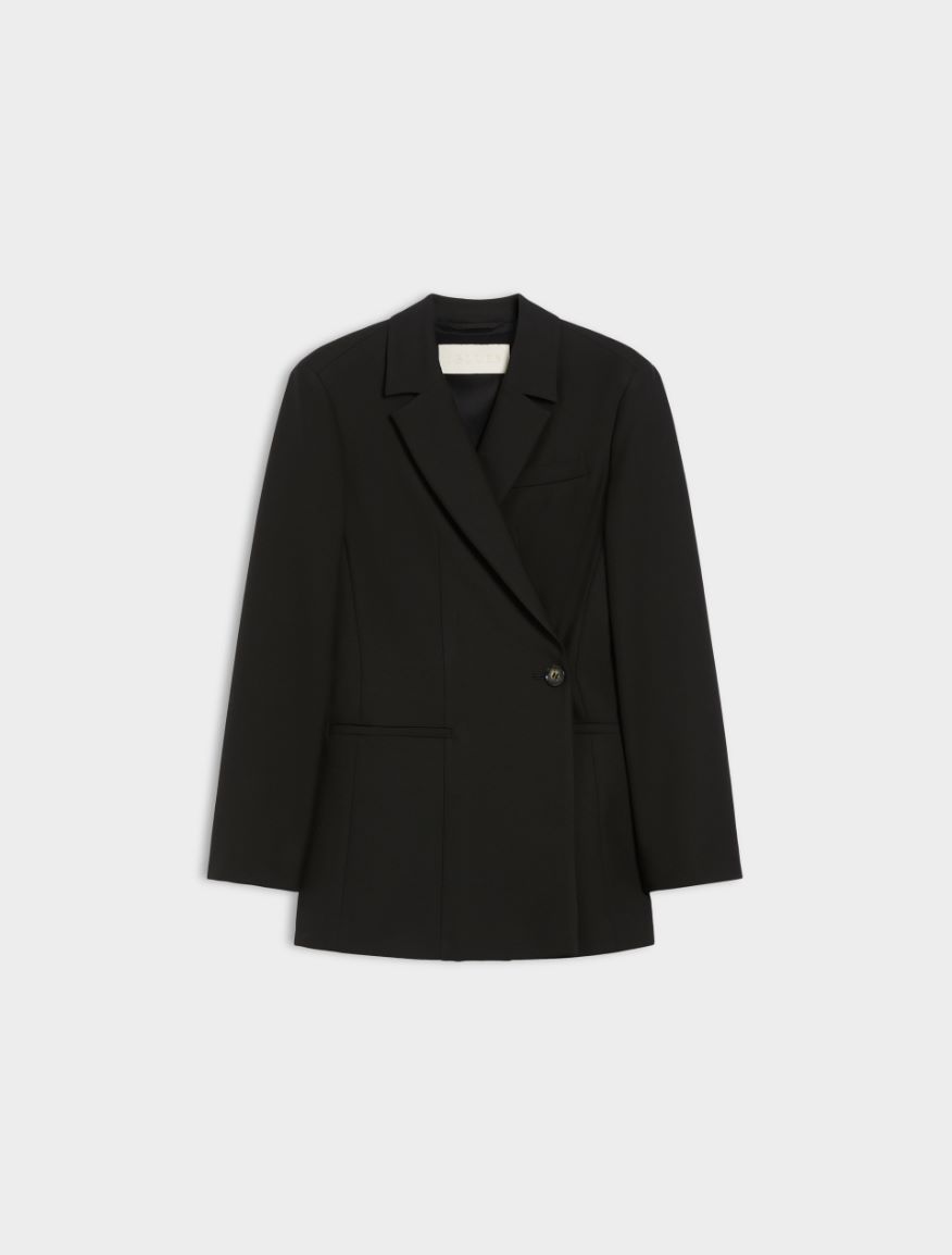 Double-breasted blazer - BLACK - Iblues - 5