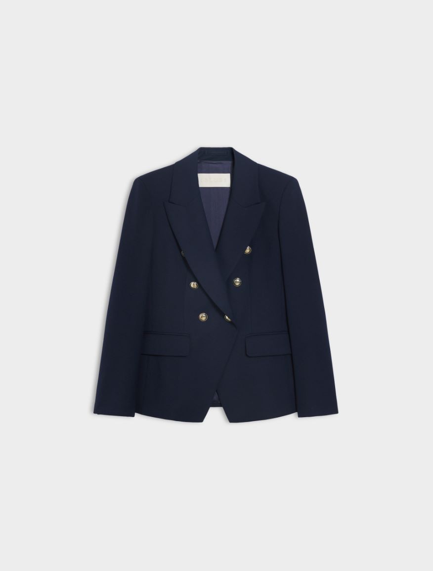 Double-breasted blazer - MIDNIGHTBLUE - Iblues - 5