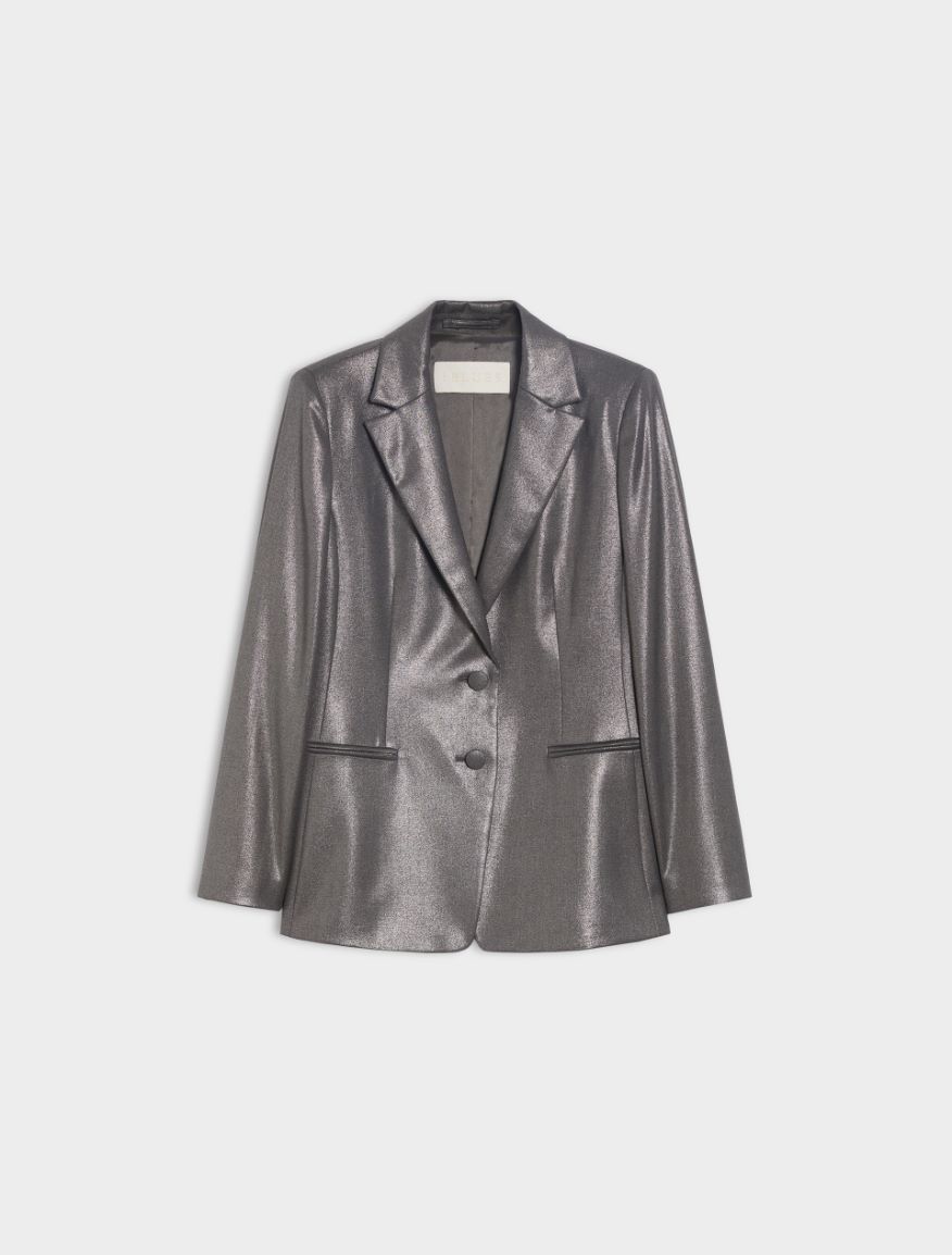 Relaxed-fit blazer - DARK GREY - Iblues - 5