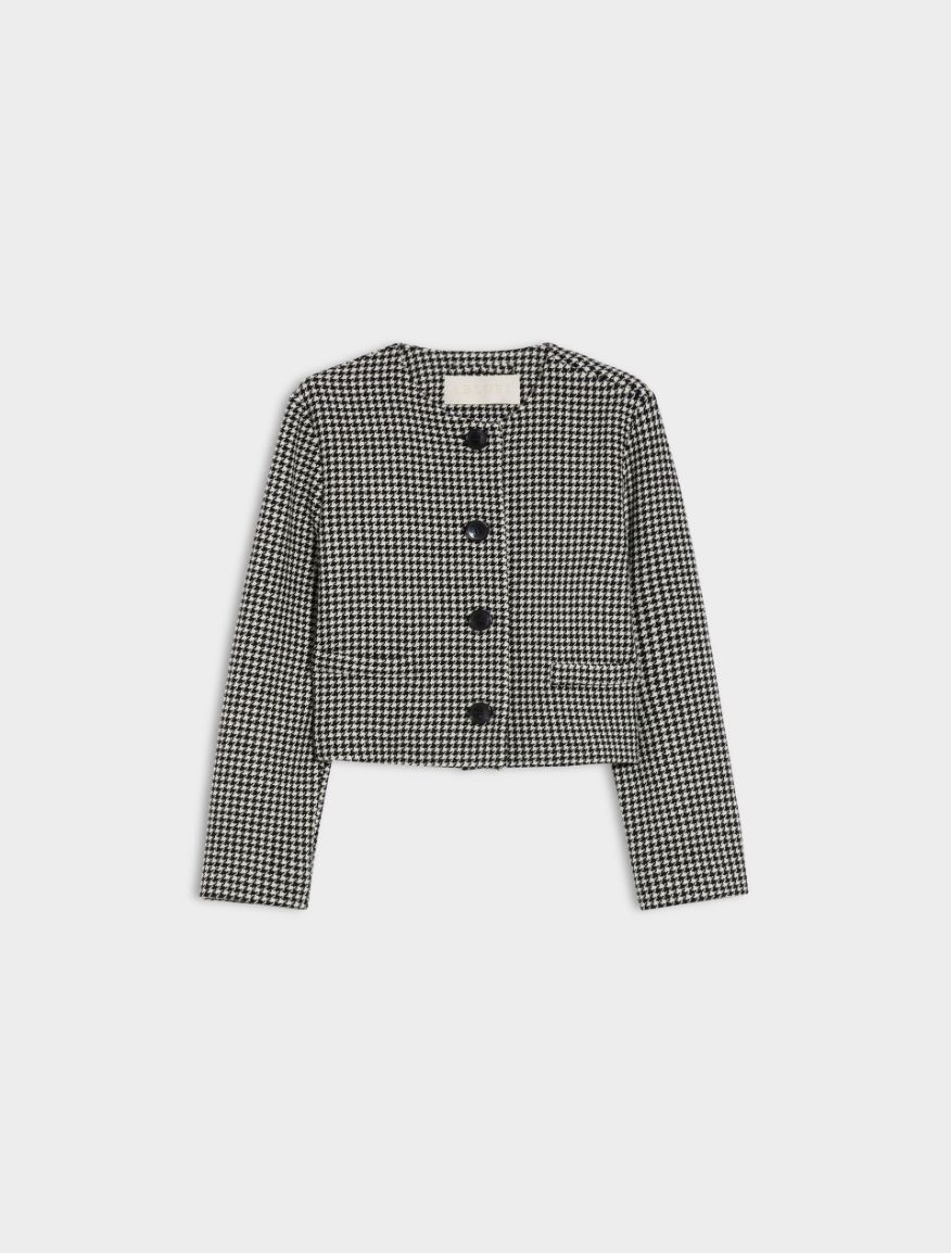 Boxy jacket - BLACK - Iblues - 5