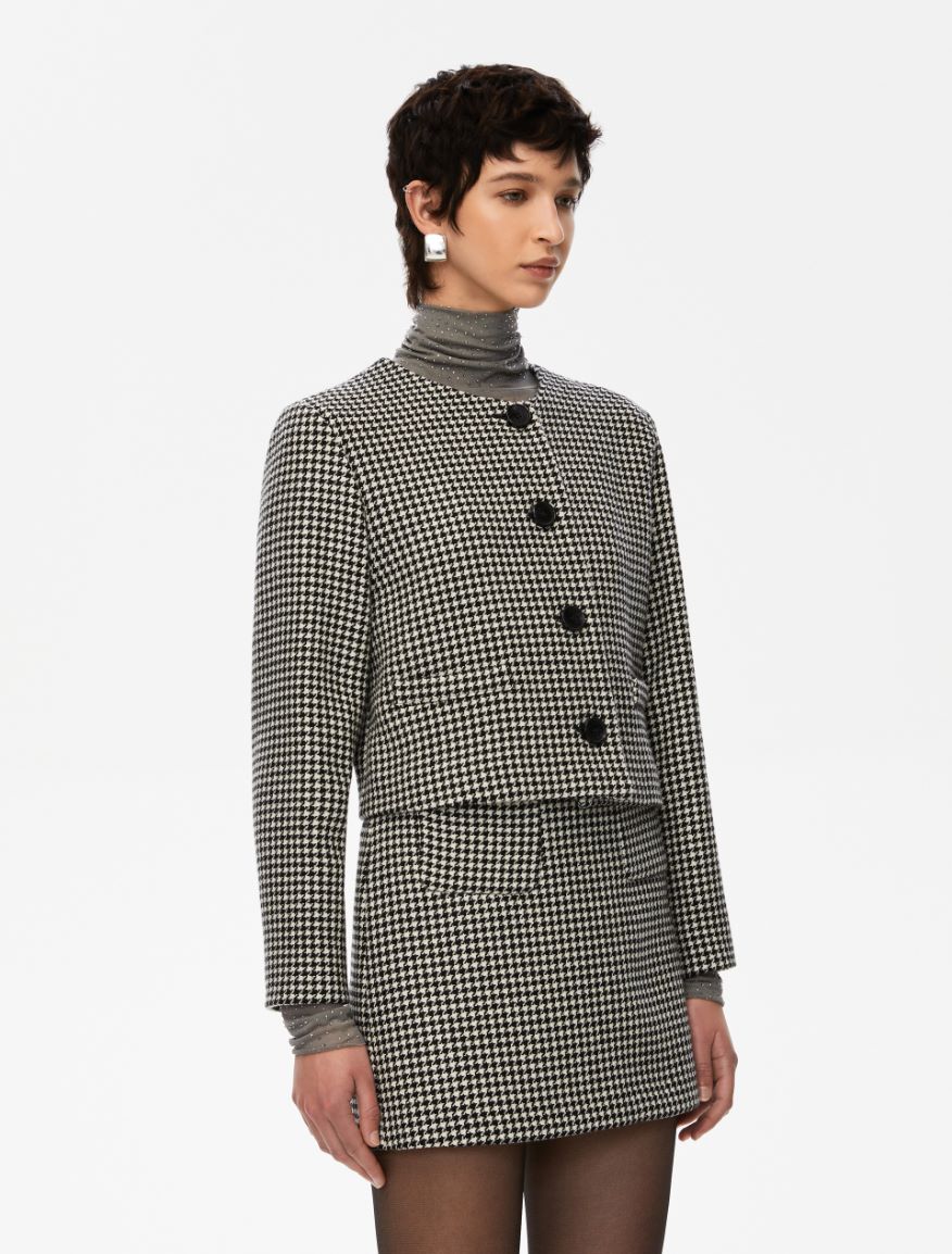Boxy jacket - BLACK - Iblues