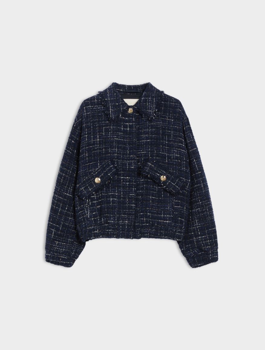 Oversized jacket - NAVY - Iblues - 5