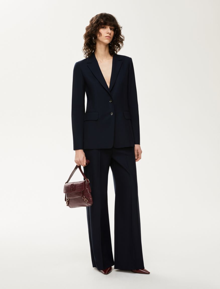 Figure-skimming blazer - NAVY - Iblues - 4