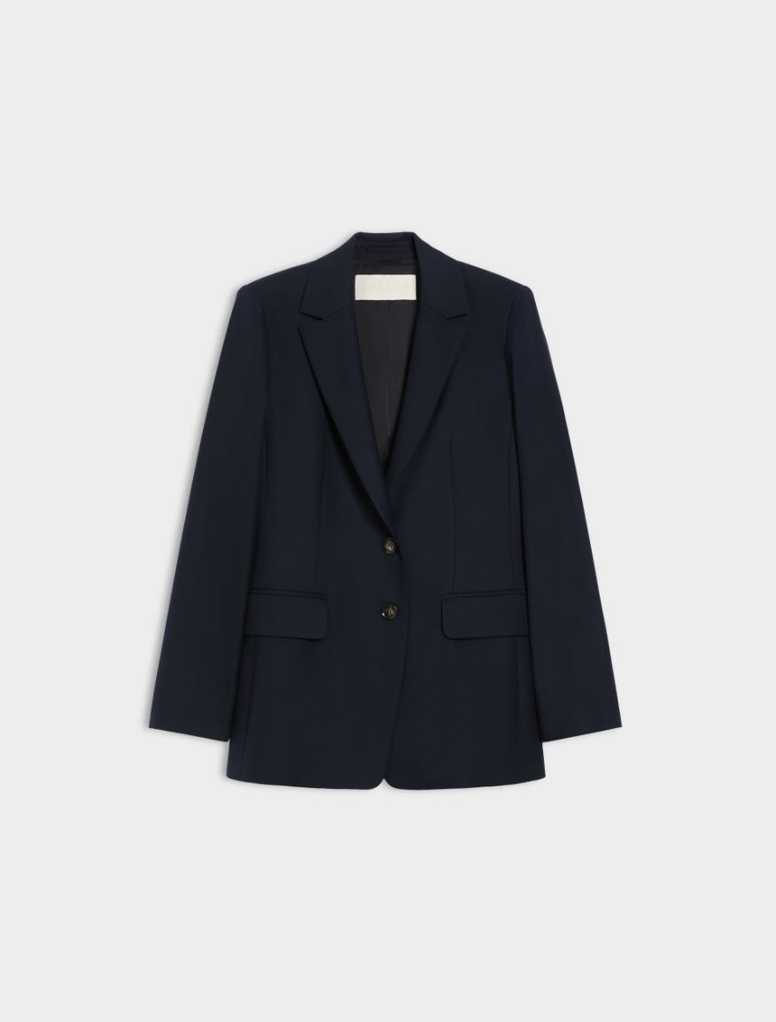 Figure-skimming blazer - NAVY - Iblues - 5