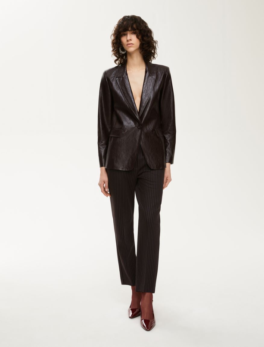 Straight-fit blazer - BORDEAUX - Iblues - 4