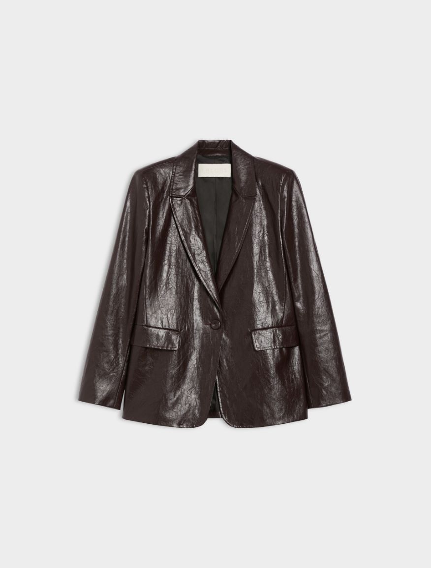 Straight-fit blazer - BORDEAUX - Iblues - 5