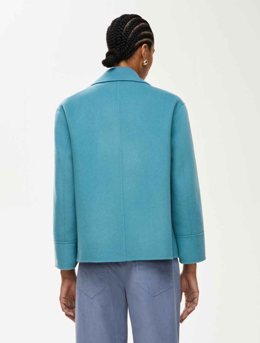 Double-breasted jacket - TURQUOISE - Iblues - 2