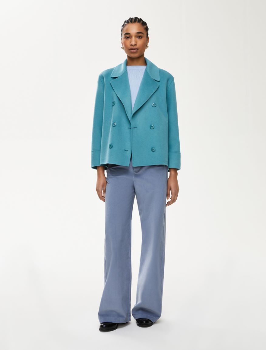 Double-breasted jacket - TURQUOISE - Iblues - 4