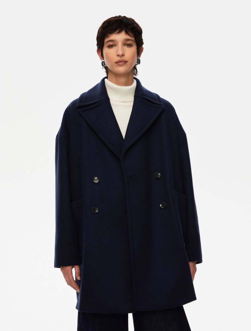 Oversized jacket - MIDNIGHTBLUE - Iblues - 4