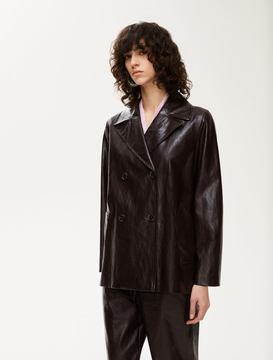 Straight-fit jacket - BORDEAUX - Iblues - 5