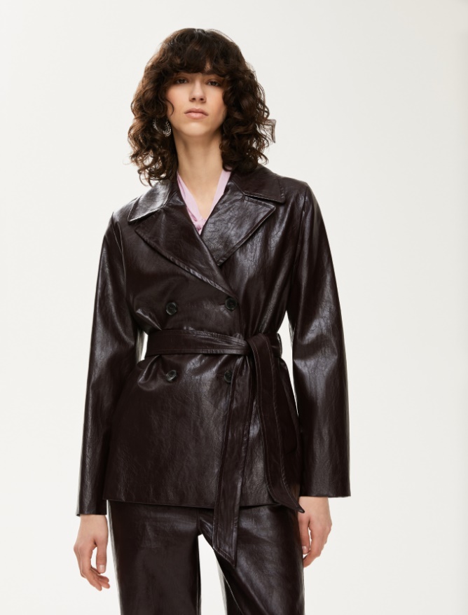 Straight-fit jacket - BORDEAUX - Iblues