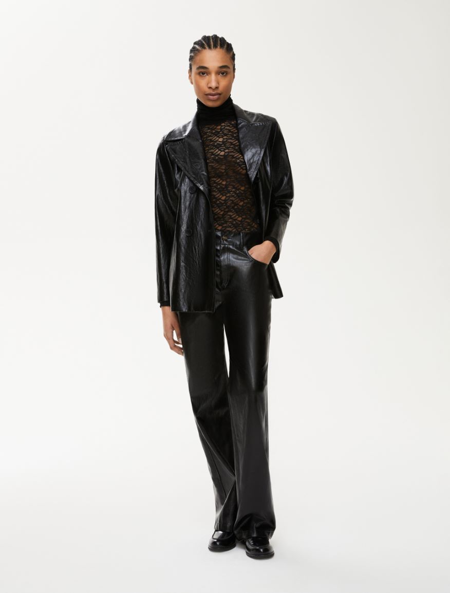 Straight-fit jacket - BLACK - Iblues - 4