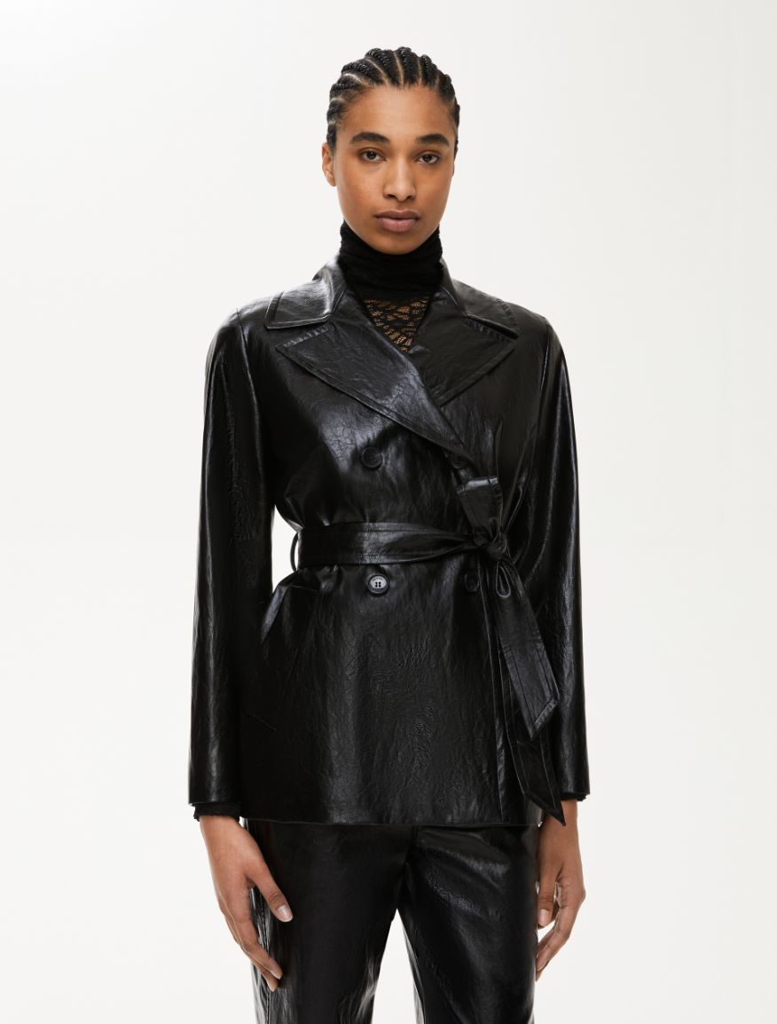 Straight-fit jacket - BLACK - Iblues