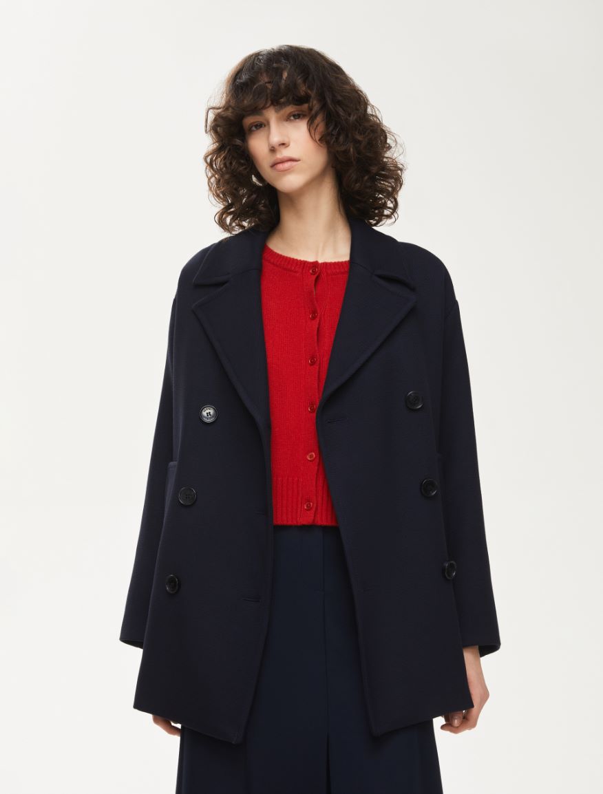 Double-breasted jacket - NAVY - Iblues