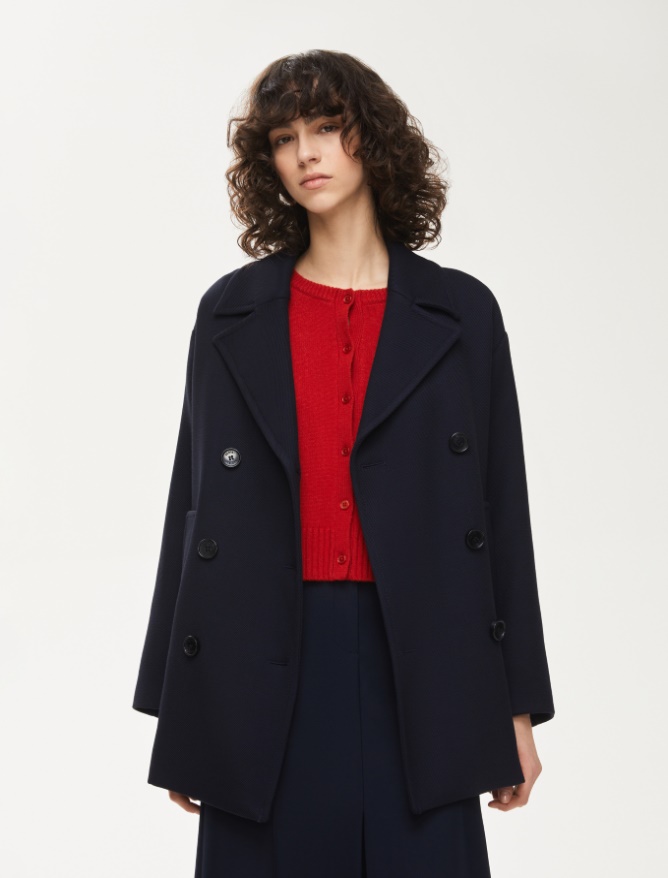 Double-breasted jacket - NAVY - Iblues