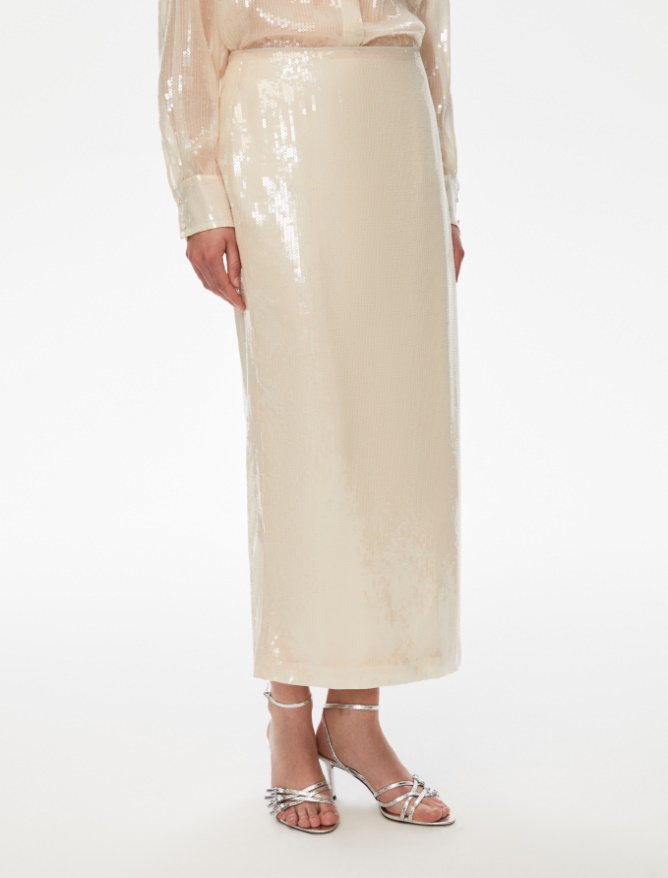 Sequin skirt - IVORY - Iblues