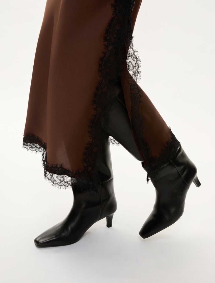 Flared skirt - CHOCOLATE - Iblues - 3