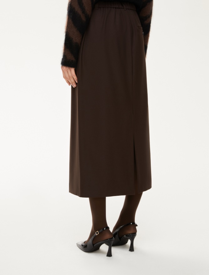 Slit-detail skirt - 