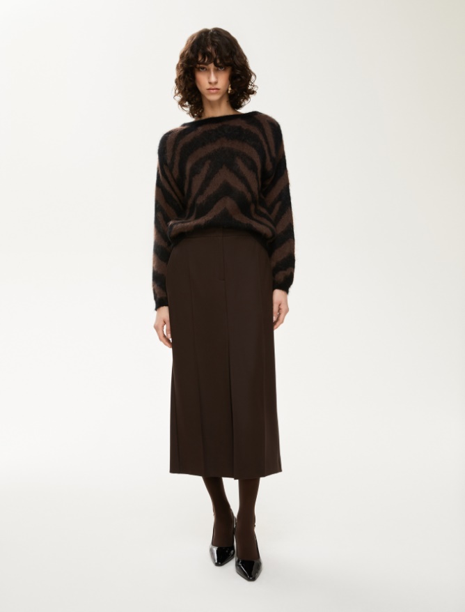 Slit-detail skirt - 